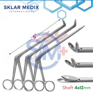 ENT nasal forceps 4x12mm fenestrated cup stainless steel tools Blakesley forceps