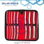 hegar dilator set 8 pcs double ended gynecology surgical instruments uterine dilator sounds stainless steel