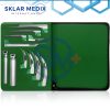 fiber optic laryngoscope set macintosh and miller blades with handles