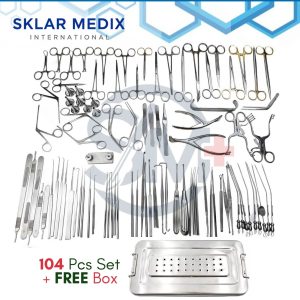 tympanoplasty instrument set 104 pcs micro ear surgery tools ent ear surgery instruments professional microsurgical kit