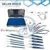 eye cataract titanium surgical instrument set 21 pcs ophthalmic cataract surgery tools with sterilization box
