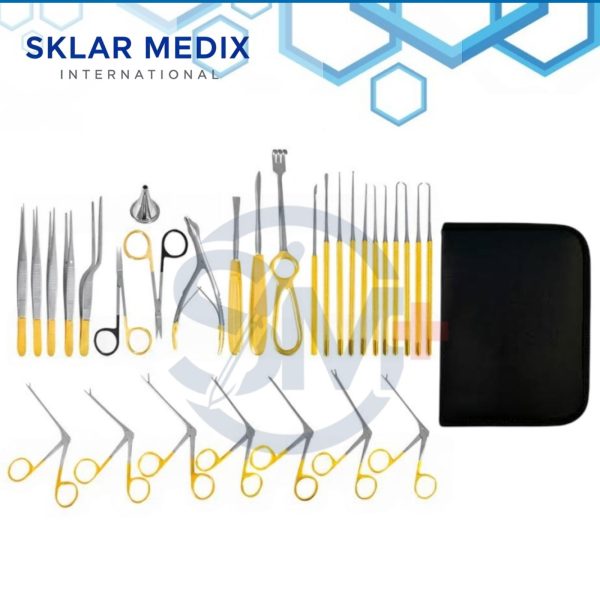 tympanoplasty instrument set 30 pcs micro ear surgery tools ent otology surgical instruments
