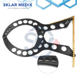 Mammostat Breast Elevator with black and gold coating, 28 cm length, crafted from premium German stainless steel for breast augmentation, reconstruction, and plastic surgery procedures.
