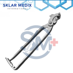 15-inch Veterinary Serra Emasculator made from premium surgical-grade stainless steel for large animal castration procedures with crush-and-cut action.