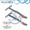 2-piece Huddleston Femoral Head Removal Retractor set made from German grade stainless steel for orthopedic hip replacement and femoral head extraction procedures.