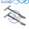 2-piece Huddleston Femoral Head Removal Retractor set made from German grade stainless steel for orthopedic hip replacement and femoral head extraction procedures.