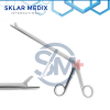Pituitary rongeur with angled serrated jaws, straight handle, and 18 cm overall length for neurosurgical applications.