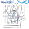Complete 43-piece plastic surgery instrument set