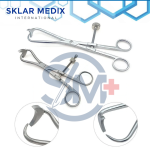 2-piece TPLO reduction retractor bone plate forceps set featuring one small and one large orthopedic surgical forceps for veterinary procedures.