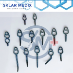 13-piece titanium aneurysm clip set designed for neurosurgical and cerebrovascular procedures, featuring clips in various shapes and sizes for vascular applications.
